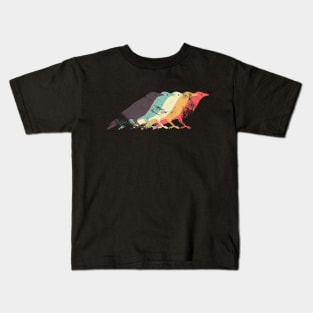 Retro Crow Kids T-Shirt